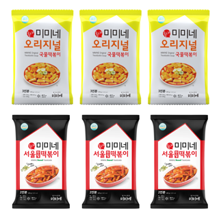 [오오밥상 PICK] 미미네 오리지널 국물떡볶이 3봉+서울 판밀떡볶이 3봉 (총 15인분) 외 3종