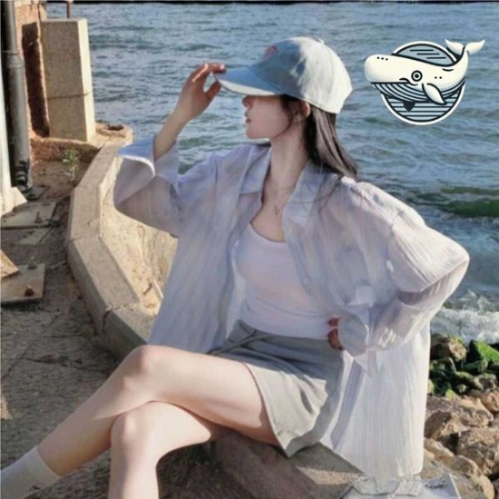 데일리 스트라이프 오버핏 긴팔 셔츠 여름