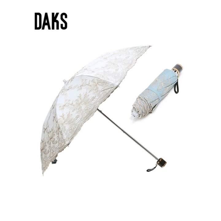 닥스 액세서리 [TAG가 169000원] 아이보리 빅플라워 자수 (우산 겸용) (DBUM6E109BK)