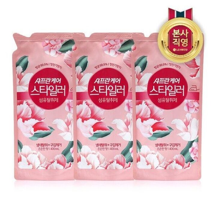 샤프란케어 스타일러 섬유탈취제 리필 은은한향 400mL x 3개[33505931]