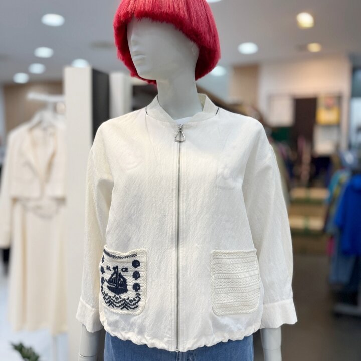 비엔스 숏 점퍼(BAJPA9531)DG