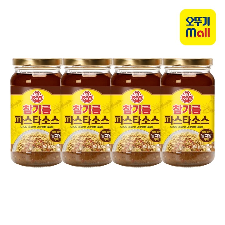 [본사직영] 오뚜기 참기름 파스타소스 380g 4개