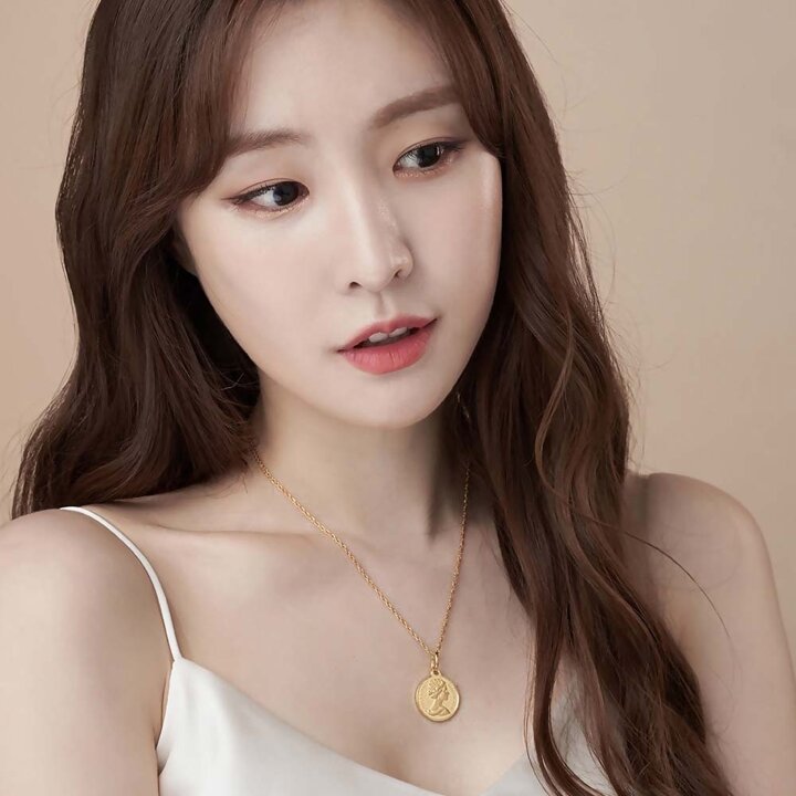한국금다이아몬드 여자 순금 목걸이 체인 코인 디자인 24K 7.5g 18K장식