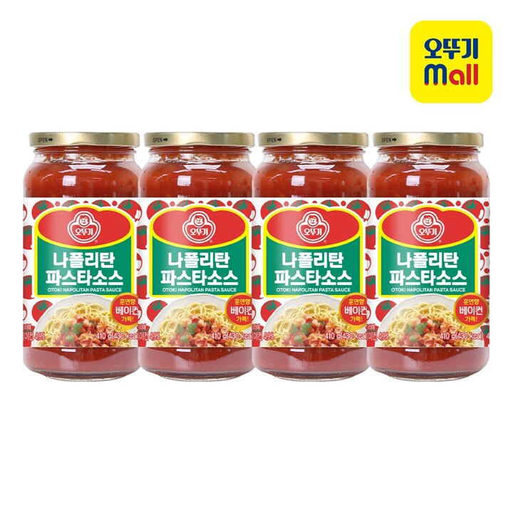 [본사직영] 오뚜기 나폴리탄 파스타소스 410g 4개
