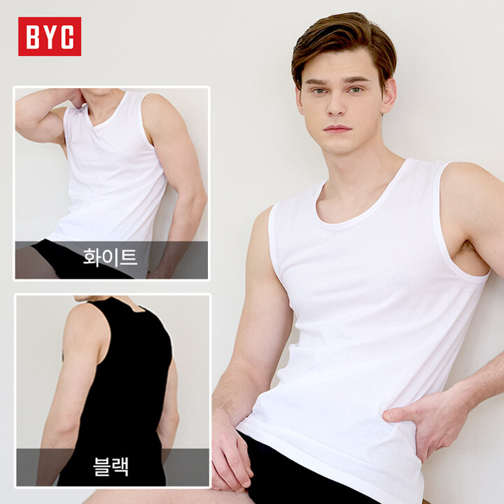 [BYC] 남성 스포츠 머슬 런닝 3매 세트
