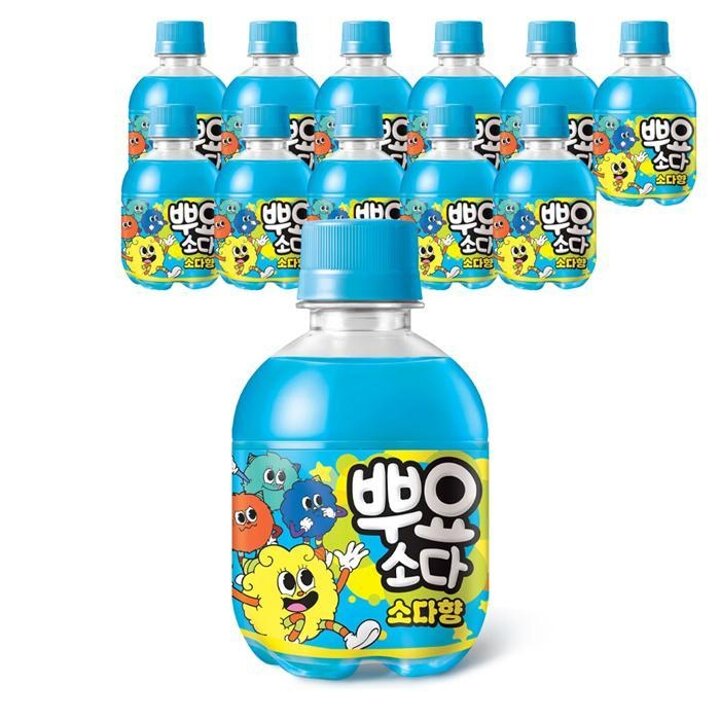 팔도톡톡쏙쏙뿌요소다소다향245mlX12PET탄산음료수