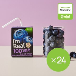 [풀무원] 아임리얼100 고농축 블루베리 24개입 (120mlX6EA,4개)