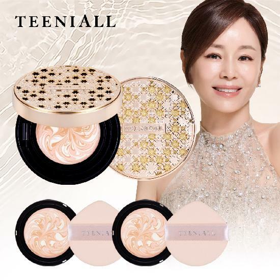 최신상☆ (견미리 팩트) 티니올 팩트 4개 (본품 2 + 리필 2) 쥬얼리 패키지