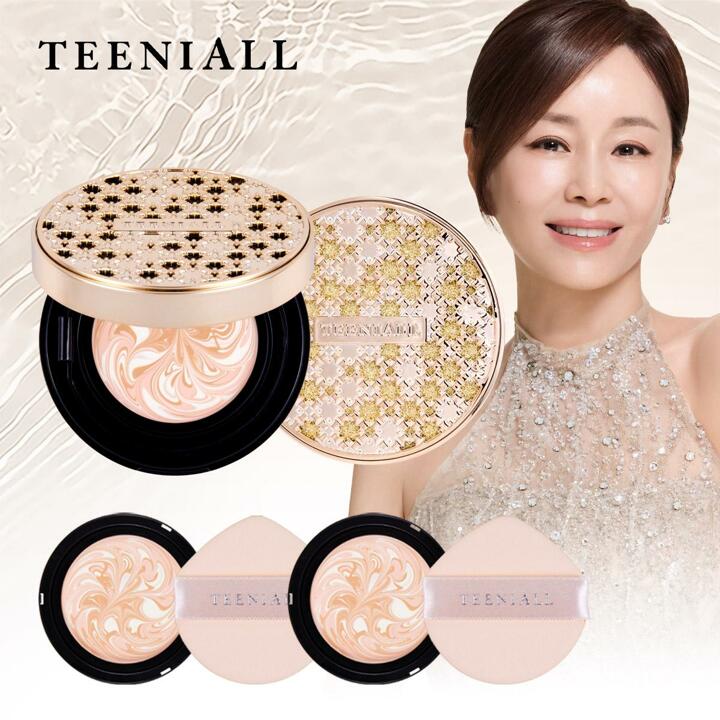 최신상☆ (견미리 팩트) 티니올 팩트 4개 (본품 2 + 리필 2) 쥬얼리 패키지