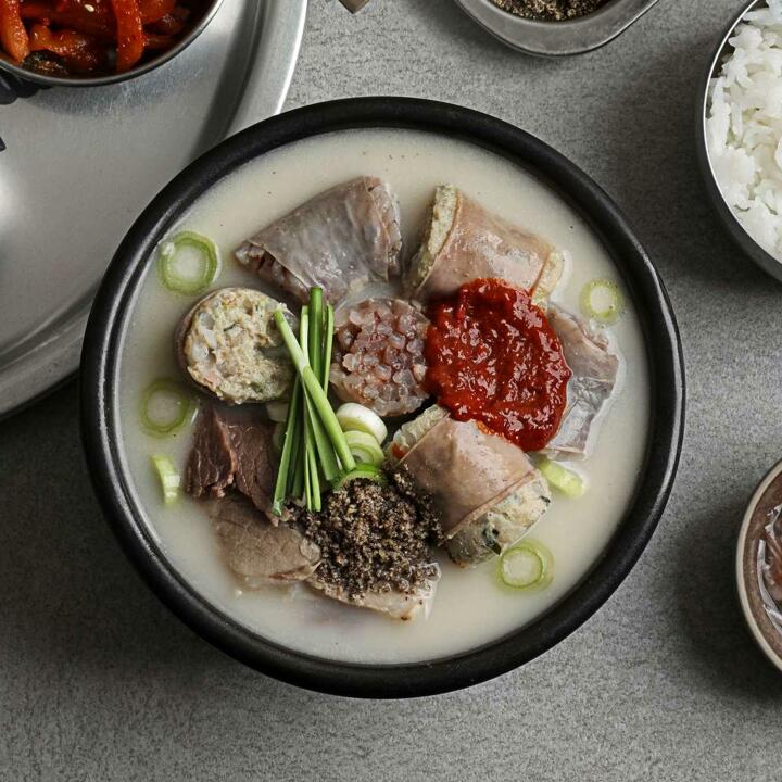 [무보까국밥] 국내산 한우사골 한돈 순대국 600g x 3팩, 한식명장 부산맛집