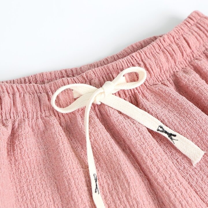 와이드팬츠 빅사이즈 통바지 링클 봄 여름 밴딩 루즈핏 여행룩 휴양지룩