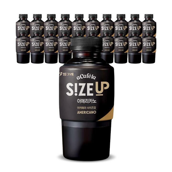 (냉장) 빙그레 아카페라 사이즈업 350ml 아메리카노 20입 