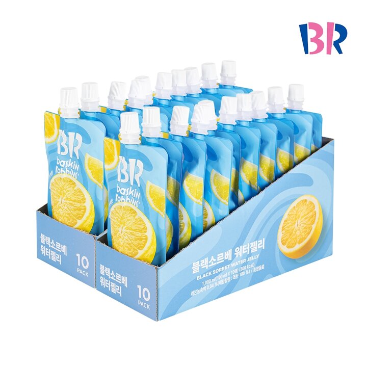 [무료배송][배스킨라빈스] 블랙소르베 워터젤리 100ml x 20팩