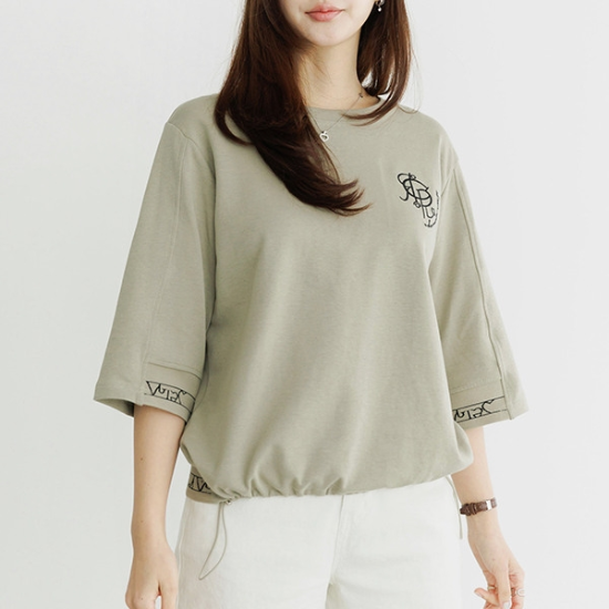(99size)[MADE D] 나루시보리티셔츠[7부VER.] TBF2001