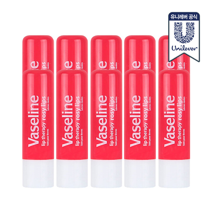 바세린 립테라피 스틱 로지립스 4.8g 10개