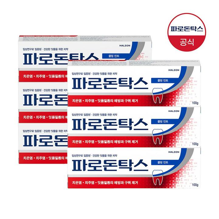 파로돈탁스 쿨링 민트 잇몸치약 100g x6개
