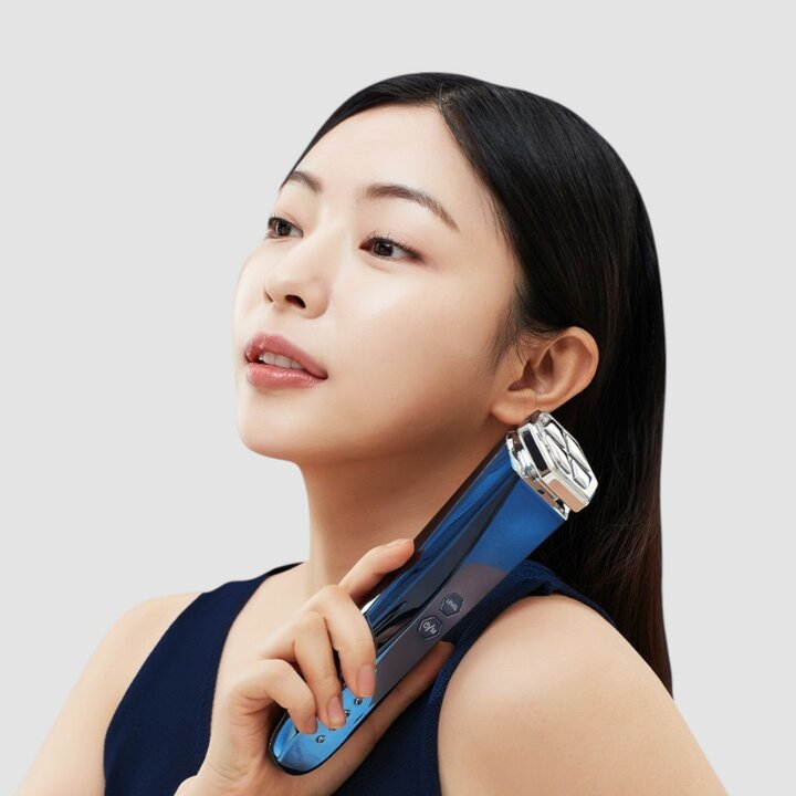 펄케어 딥블루 2세대 프로 고주파 탄력 뷰티디바이스 피부 관리기 갈바닉 마사지기