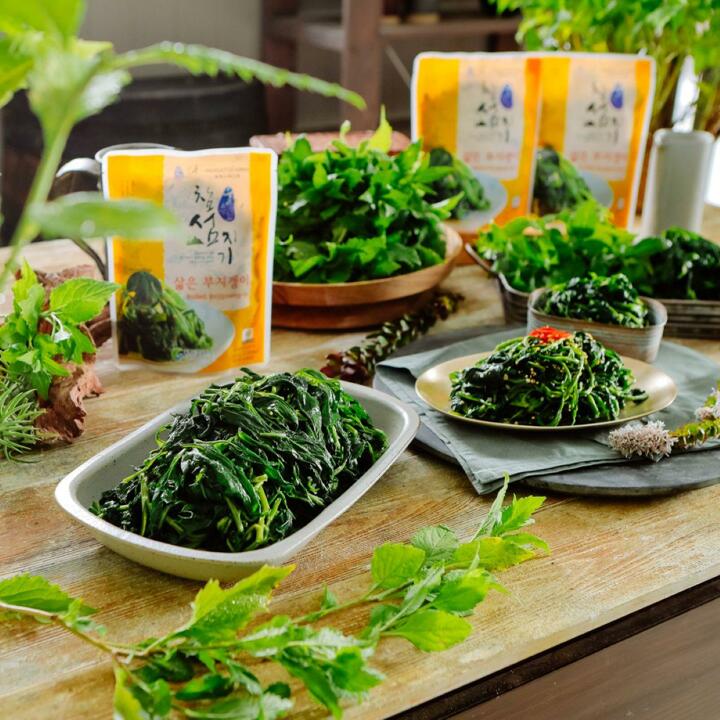 [참섬지기] 울릉도 청정나물 삶은 부지갱이 500g