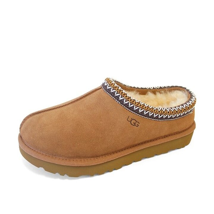 미국 어그 UGG 타스만 II 겨울 스웨이드 남성 여성 공용 뮬 슬리퍼 체스트넛 1174470-CHE
