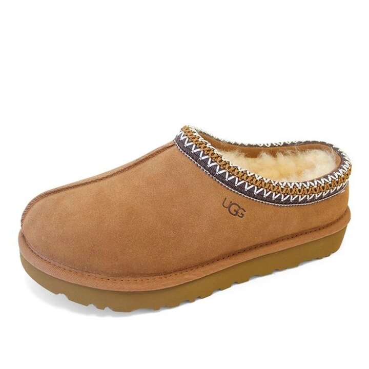 미국 어그 UGG 타스만 II 겨울 스웨이드 남성 여성 공용 뮬 슬리퍼 체스트넛 1174470-CHE