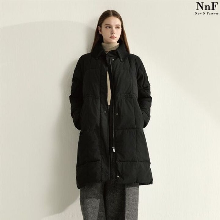 NNF 니트카라 패딩코트[34855271]