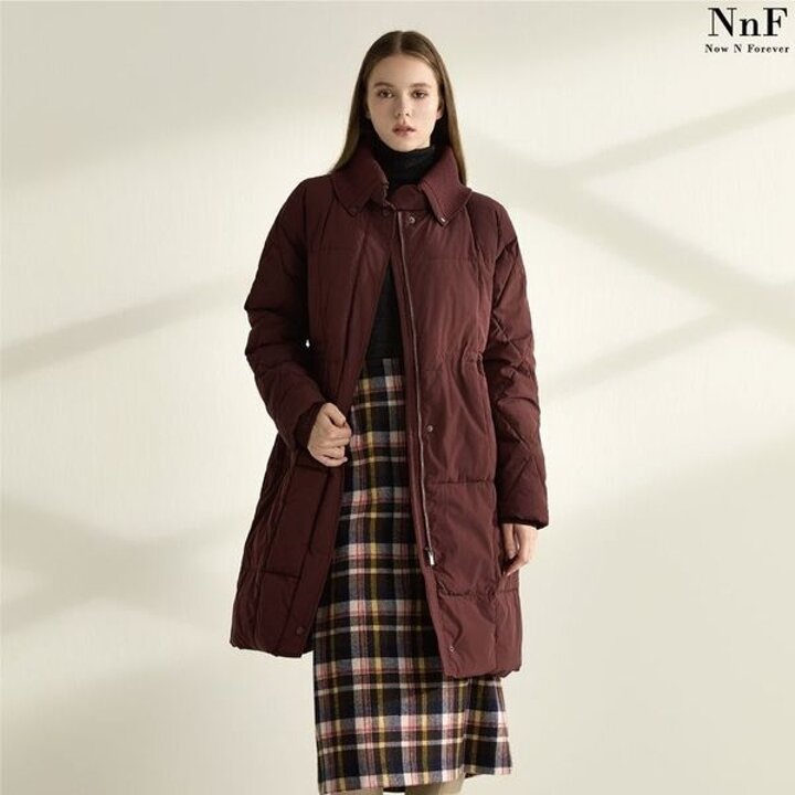 NNF 니트카라 패딩코트[34855271]
