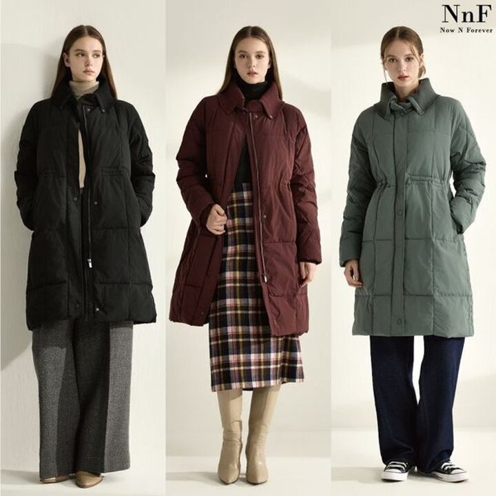 NNF 니트카라 패딩코트[34855271]