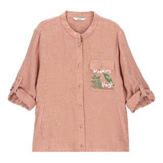[지센] (2컬러) 빈티지린넨 자수 블라우스 LFWSO409