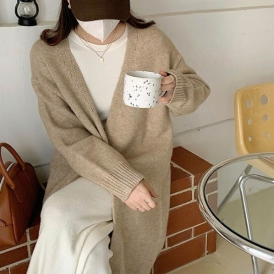 여성 3컬러 심플함이 매력인 로브 아우터 스탠다드핏19801982667501