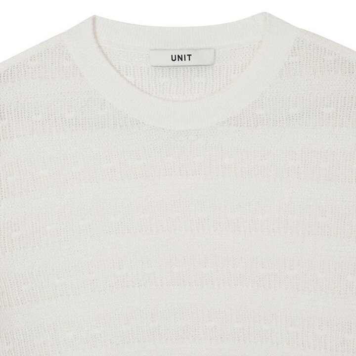 (신세계센텀점)볼륨 소매 크루넥 풀오버 (UFKKCN215N-WHITE)