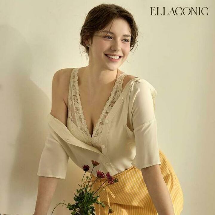 [내일도착] 엘라코닉 플라워가든 라이크라 브라렛 팬티 1세트