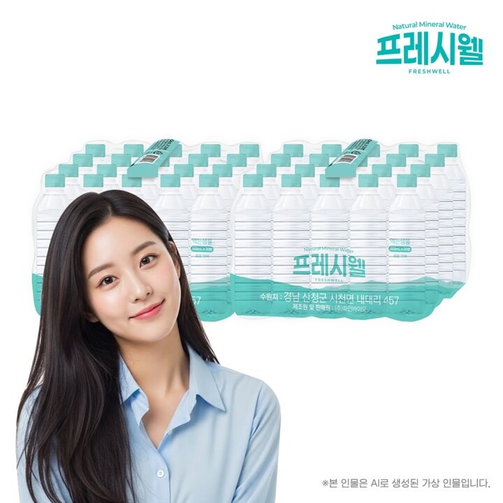 [프레시웰] 생수 500mL x 20입 2세트