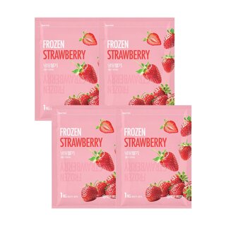 CJ프레시웨이 이츠웰냉동 딸기1kg x 4개