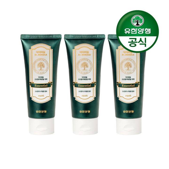 [유한양행]닥터버들 프로폴리 에센셜 치약 150g 3개