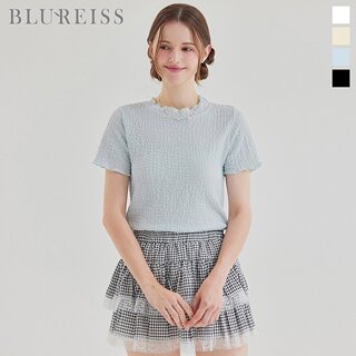 [블루레이스] 링클 웨이브 트리밍 티셔츠_B6M3TS9541