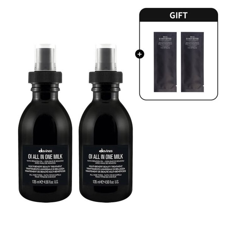 (신세계강남점)오아이 올인원 밀크 135ml 듀오  (+오아이 헤어버터 12ml x 2개 증정)