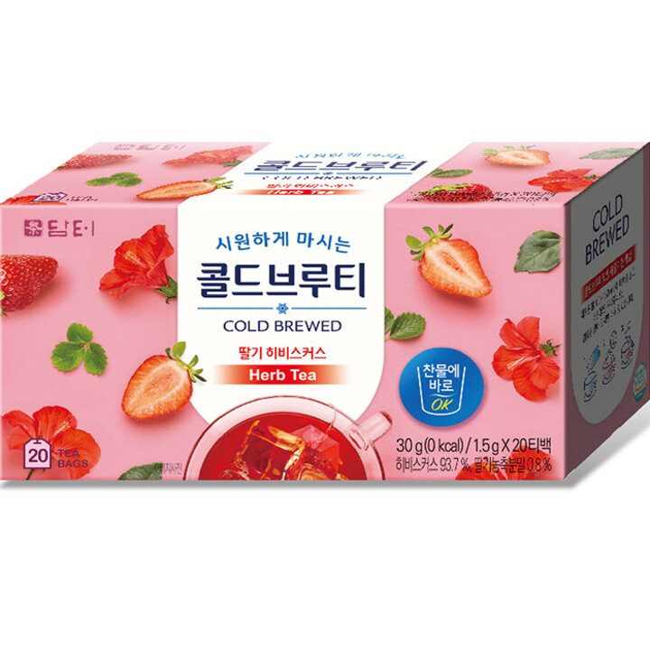 담터 콜드브루티 딸기 히비스커스 20T