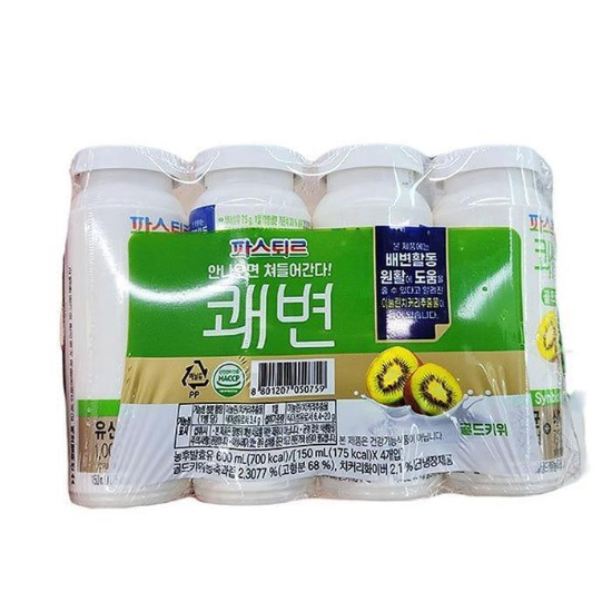 파스퇴르 쾌변 요구르트 골드키위 150ml x 4입 x 1개 b87170 (29269853)