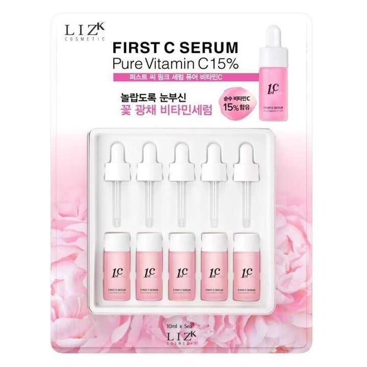 LIZK리즈케이퍼스트씨핑크비타민C세럼10mlx5