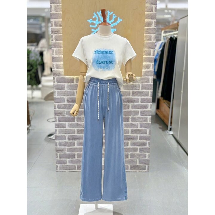 (신세계의정부점)피그먼트 와이드 팬츠 (LC31F6PT529X)