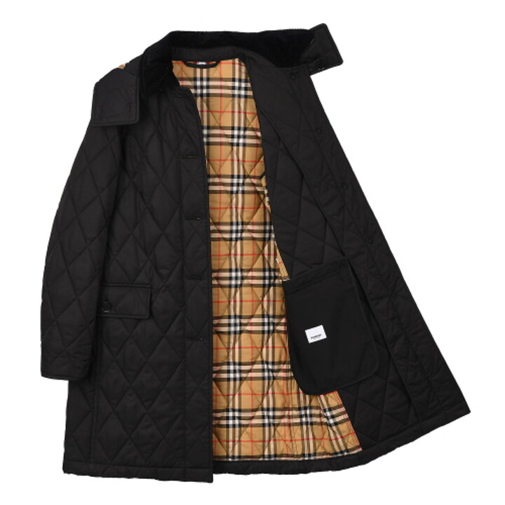 BURBERRY 뉴 데레햄 여성 퀼팅 롱 자켓 80790821