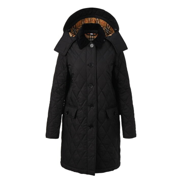 BURBERRY 뉴 데레햄 여성 퀼팅 롱 자켓 80790821