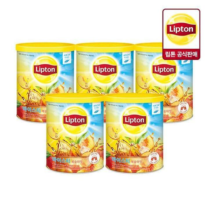 립톤 아이스티 복숭아맛 1.5kg x 5개