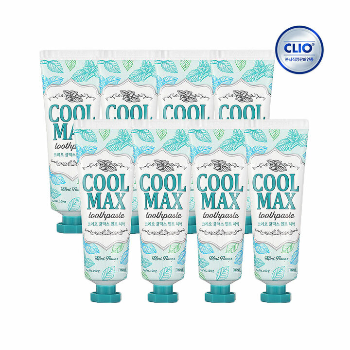 크리오 쿨 맥스 민트 치약 100g 8입 x1개