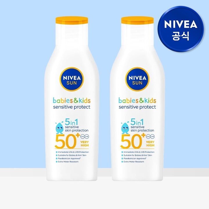 니베아 선 키즈 센서티브 프로텍트 선 로션 200ml 2개