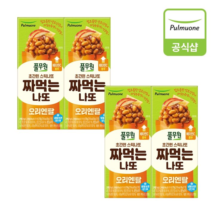 풀무원 짜먹는나또 오리엔탈(210g)X4개