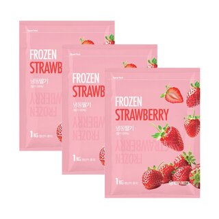 CJ프레시웨이 이츠웰냉동 딸기1kg x 3개