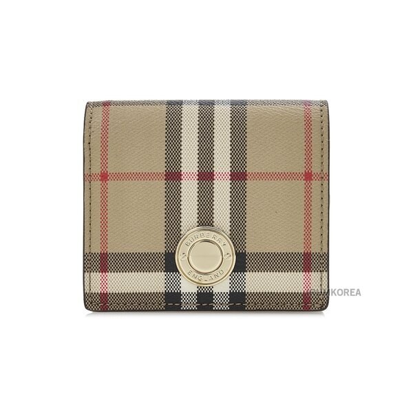 [버버리] SS25 여성 체크 바이폴드 지갑 8094425 LS BIFOLD WALLET DFC A7026