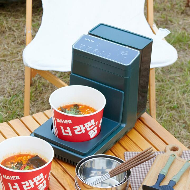 [마이어] 즉석 라면 조리기 (Maier ez100) / 신애라 가정용 한강 라면 끓이는 기계 멀티 쿠커 전기포트