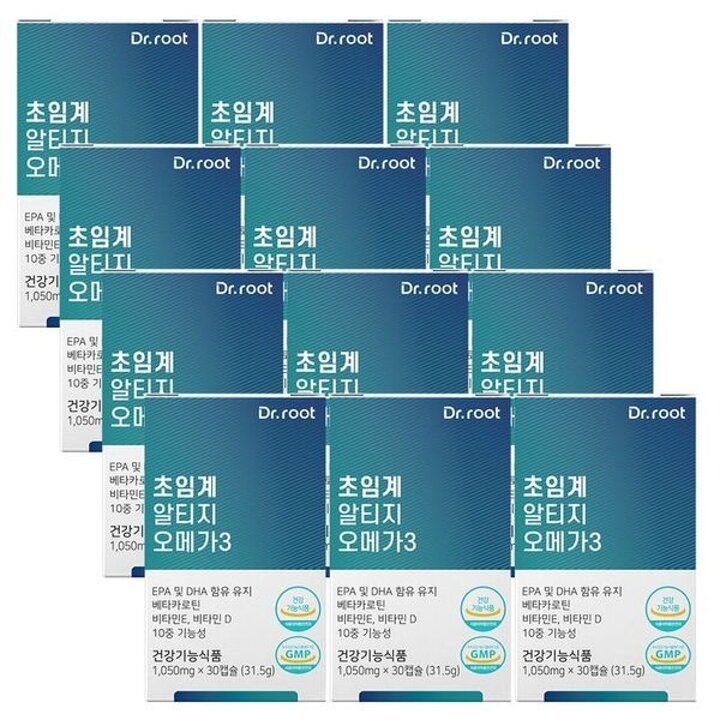 10중기능성 저온 초임계 알티지 rTG 오메가3 식물성캡슐 12박스..[32376900]